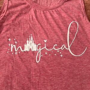 Pink Disney Magical Graphic Tank Top
